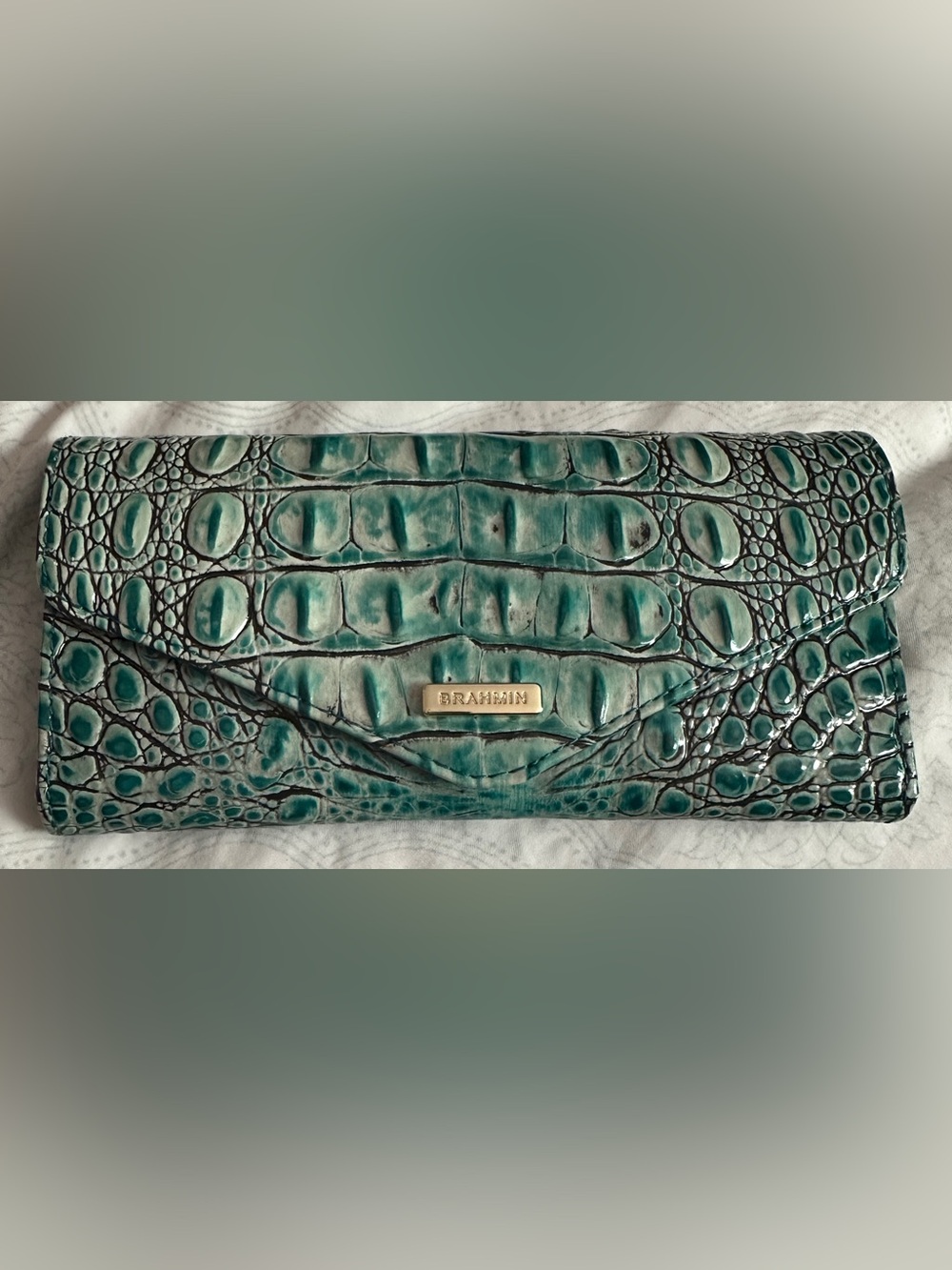 NWT Women’s Brahmin Melbourne Veronica Trifold Envelope Wallet NWT
